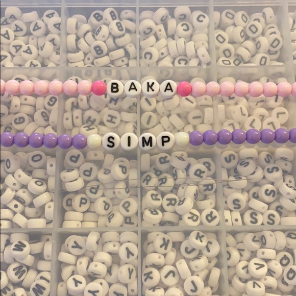 Jewelry - Custom word and and bead bracelets 😊